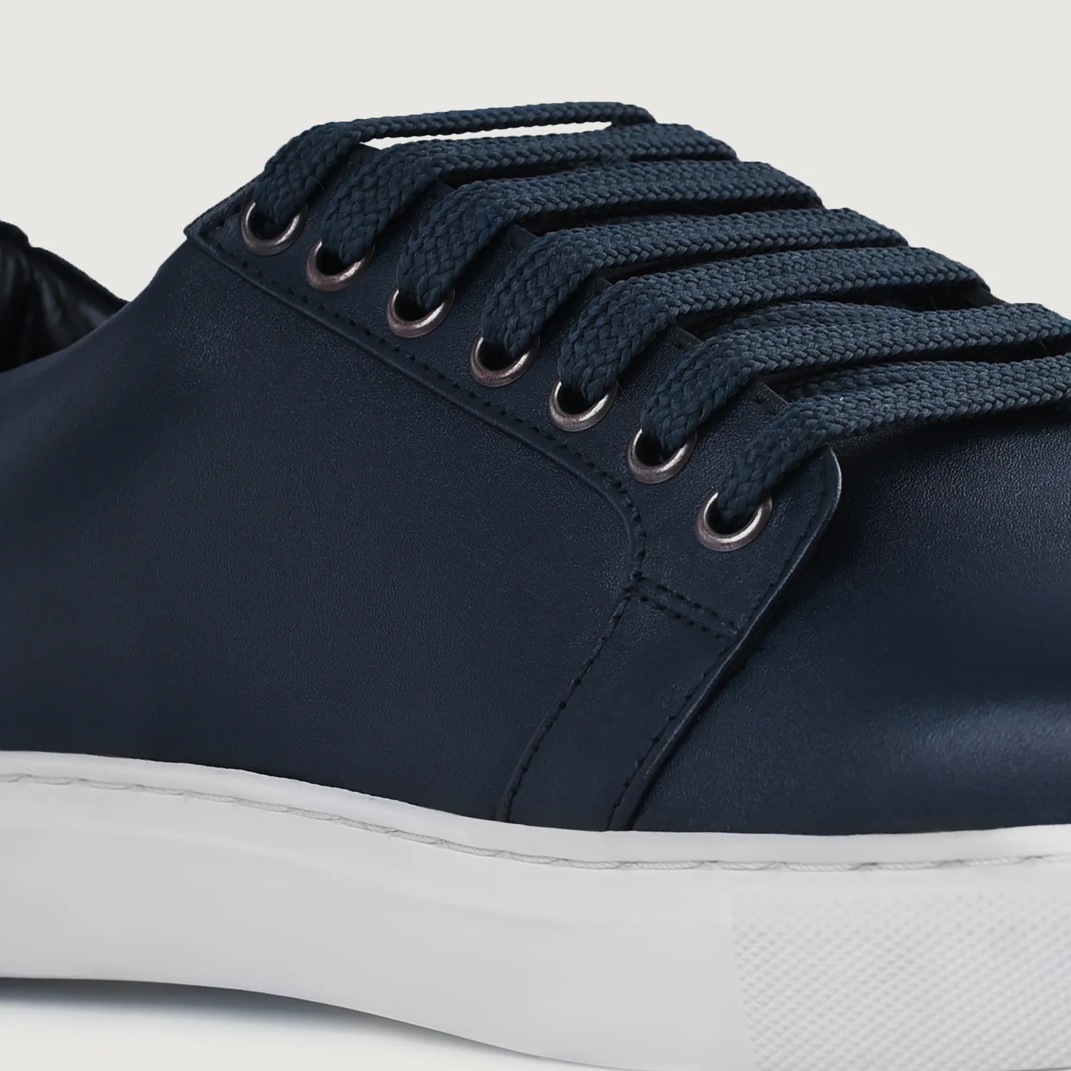 Murphy Low Top Midnight Blue Leather Sneakers by Dash Racegear - men Leather Shoes view 10