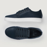Murphy Low Top Midnight Blue Leather Sneakers by Dash Racegear - men Leather Shoes view 7