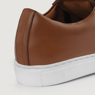 Murphy Low Top Tan Leather Sneakers by Dash Racegear - men Leather Shoes view 10