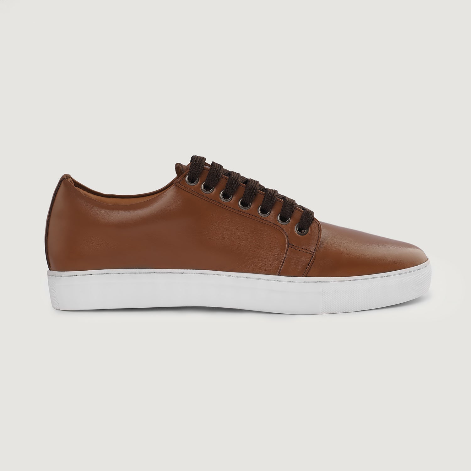 Murphy Low Top Tan Leather Sneakers by Dash Racegear - men Leather Shoes view 6