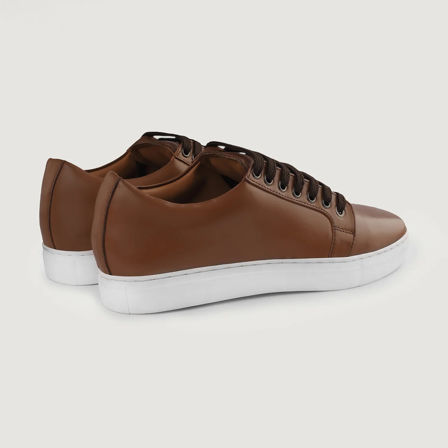 Murphy Low Top Tan Leather Sneakers by Dash Racegear - men Leather Shoes view 9