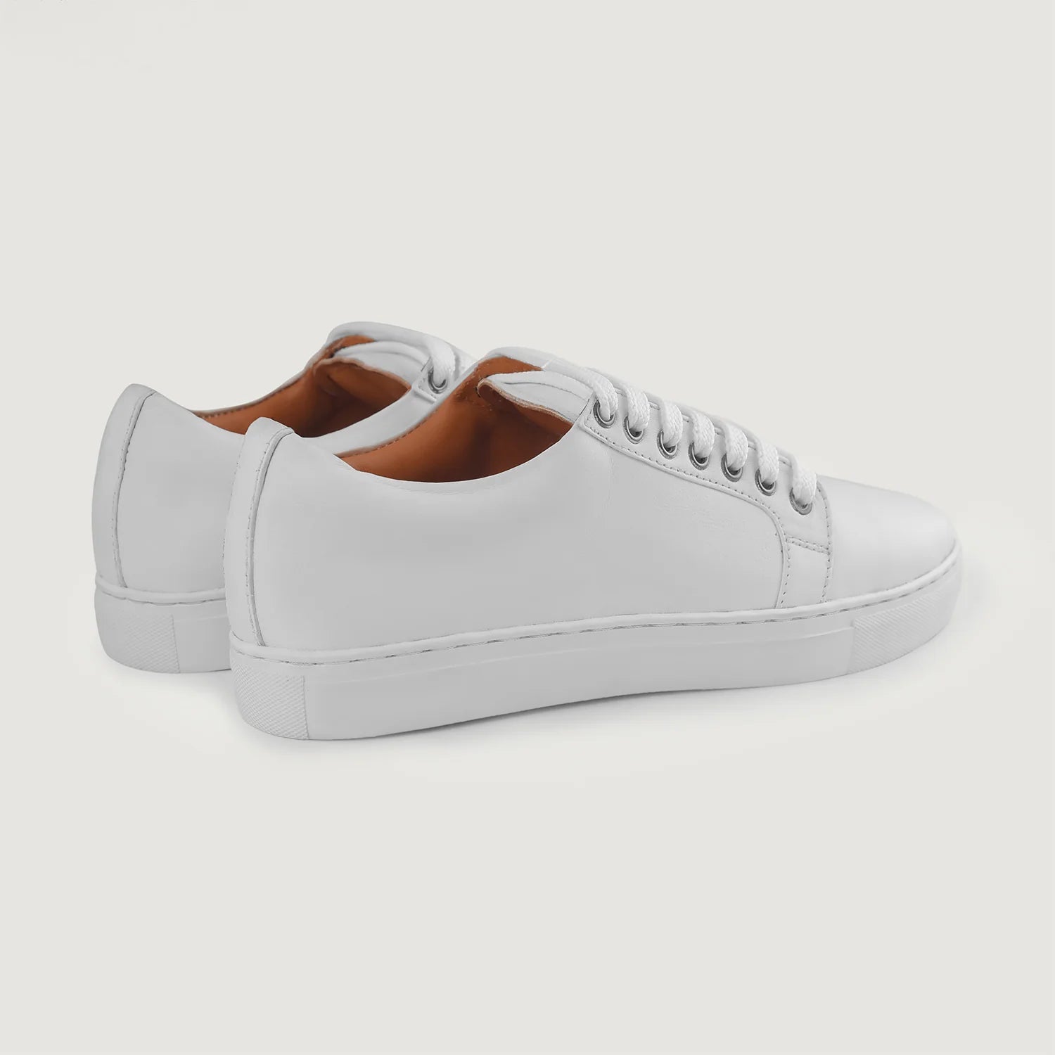 Murphy Low Top White Leather Sneakers by Dash Racegear - men Leather Shoes view 10