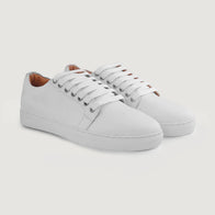 Murphy Low Top White Leather Sneakers by Dash Racegear - men Leather Shoes view 5