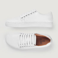 Murphy Low Top White Leather Sneakers by Dash Racegear - men Leather Shoes view 7