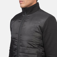 Nashville Quilted Black Windbreaker Jacket by Dash Racegear - men Jacket view 6