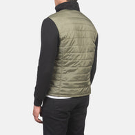 Nashville Quilted Green Windbreaker Jacket by Dash Racegear - men Jacket view 5