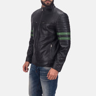 Night Trooper Leather Jacket by Dash Racegear - men Jacket view 2