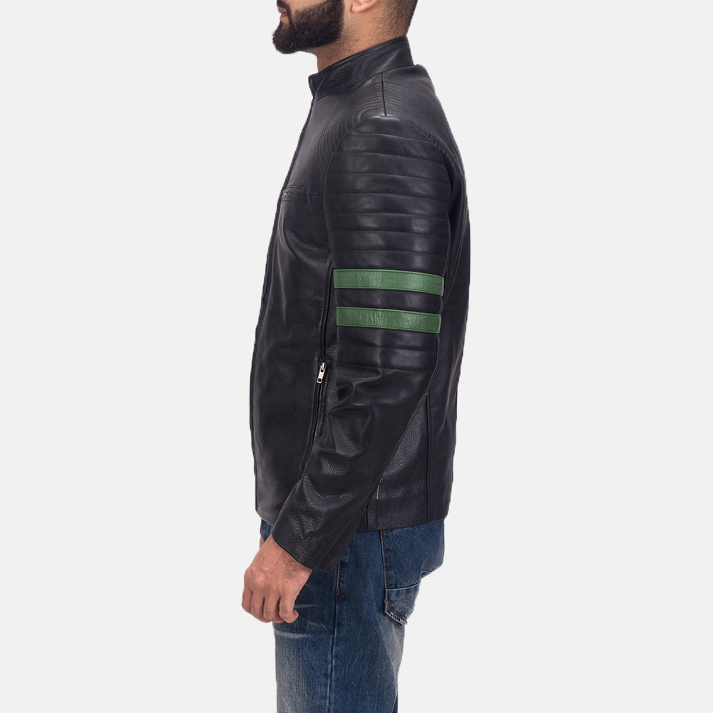 Night Trooper Leather Jacket by Dash Racegear - men Jacket view 3