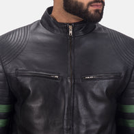 Night Trooper Leather Jacket by Dash Racegear - men Jacket view 5