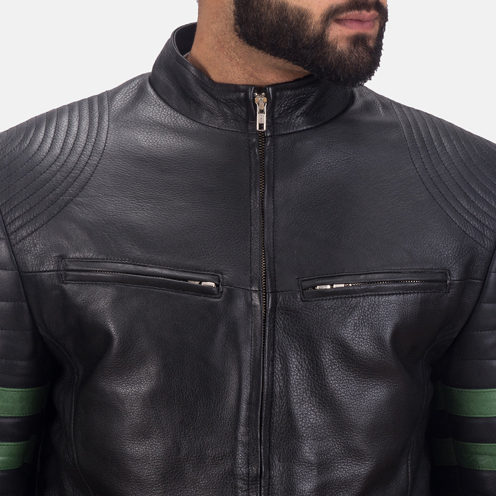 Night Trooper Leather Jacket by Dash Racegear - men Jacket view 5