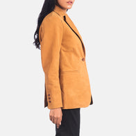 Norma Brown Nubuck Blazer by Dash Racegear - women Jacket view 4