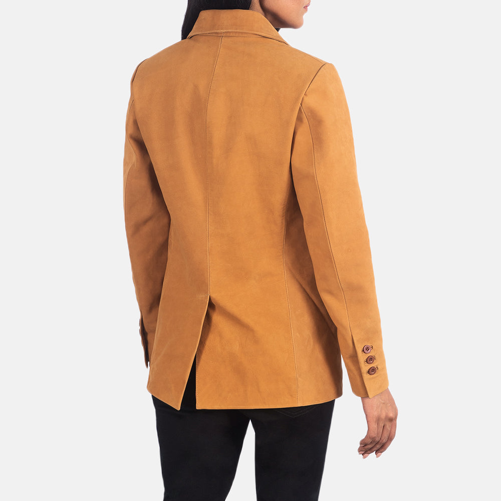 Norma Brown Nubuck Blazer by Dash Racegear - women Jacket view 5