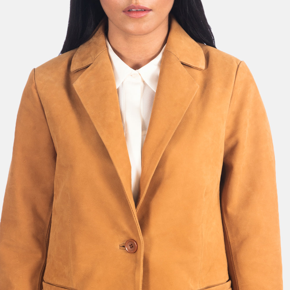 Norma Brown Nubuck Blazer by Dash Racegear - women Jacket view 6
