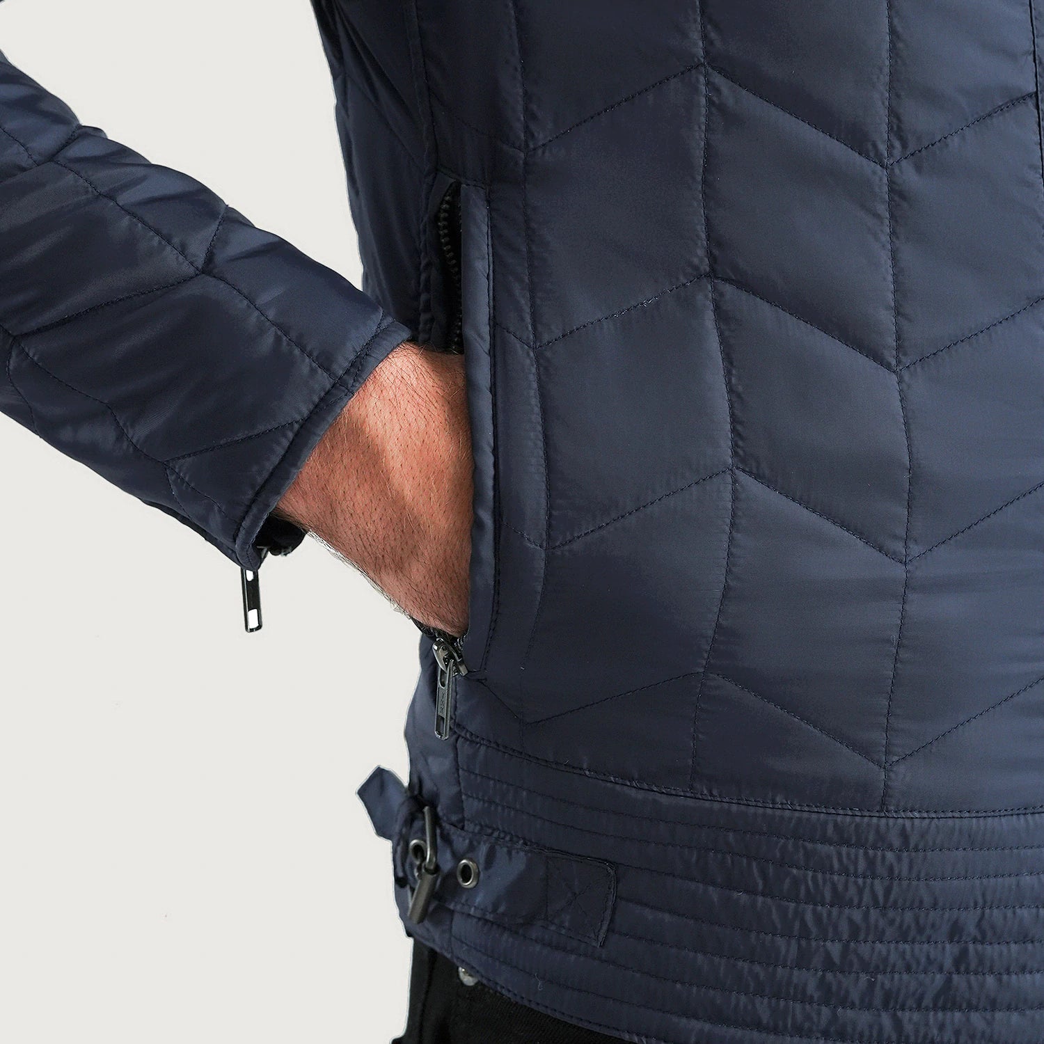 Nyle Quilted Windbreaker Jacket by Dash Racegear - men Jacket view 5