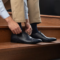Professor Oxford Black Leather Shoes by Dash Racegear - men Leather Shoes view 10