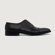 Professor Oxford Black Leather Shoes by Dash Racegear - men Leather Shoes view 2