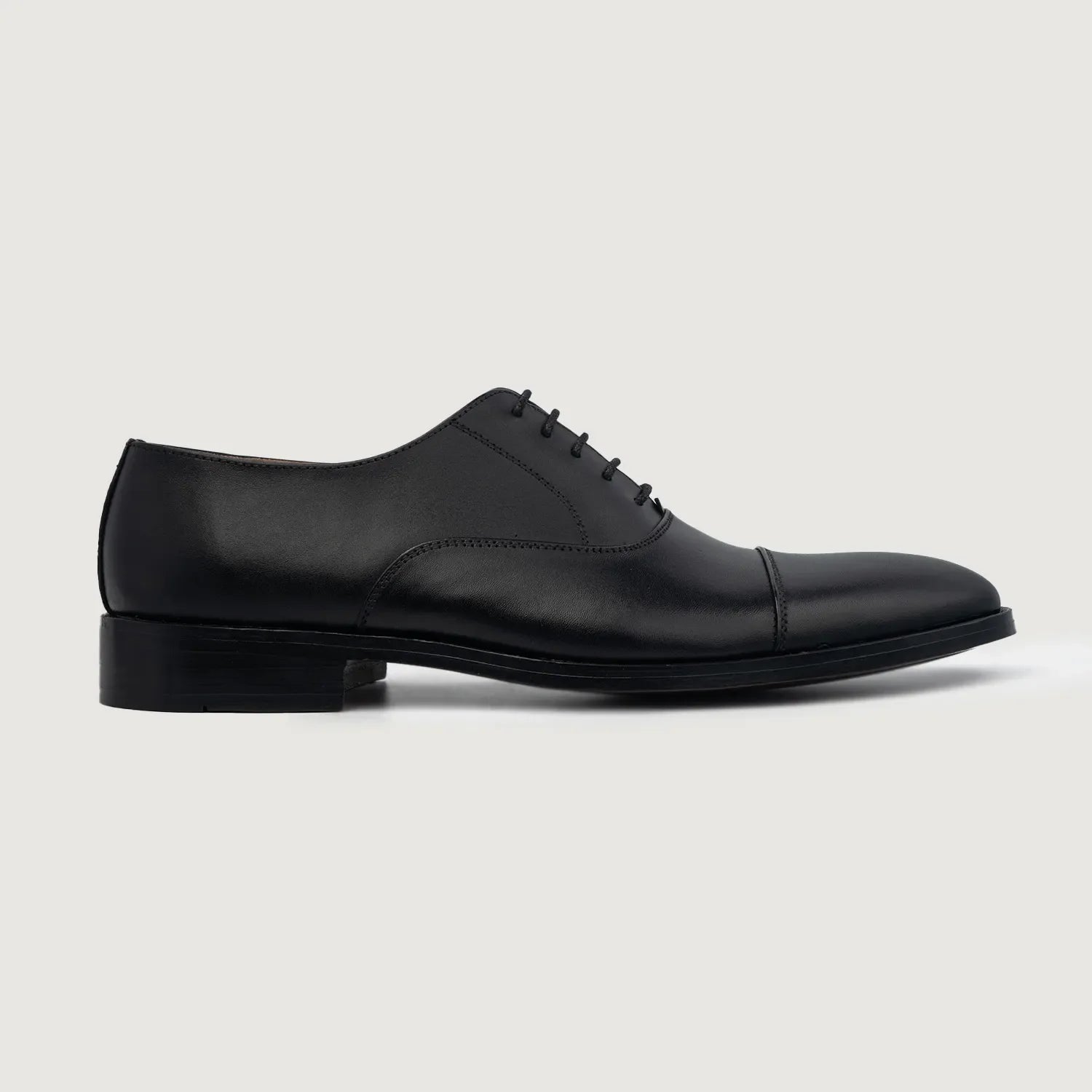 Professor Oxford Black Leather Shoes by Dash Racegear - men Leather Shoes view 2