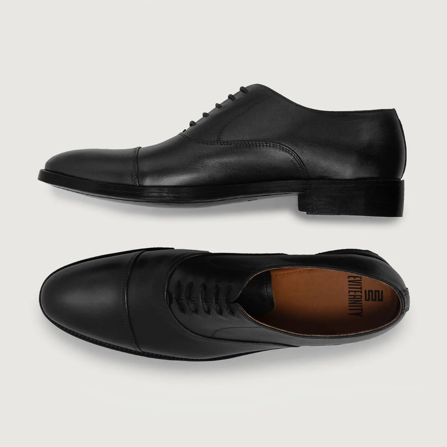 Professor Oxford Black Leather Shoes by Dash Racegear - men Leather Shoes view 3