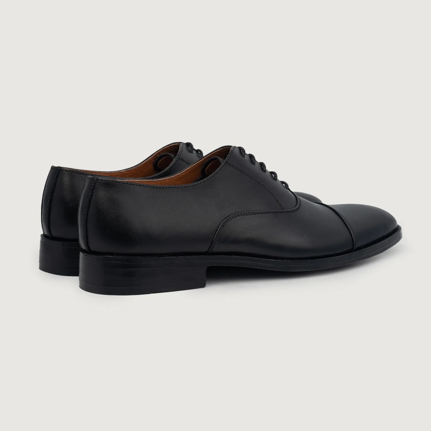 Professor Oxford Black Leather Shoes by Dash Racegear - men Leather Shoes view 4