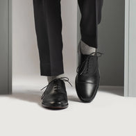Professor Oxford Black Leather Shoes by Dash Racegear - men Leather Shoes view 7