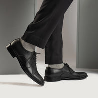 Professor Oxford Black Leather Shoes by Dash Racegear - men Leather Shoes view 8