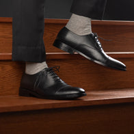 Professor Oxford Black Leather Shoes by Dash Racegear - men Leather Shoes view 9