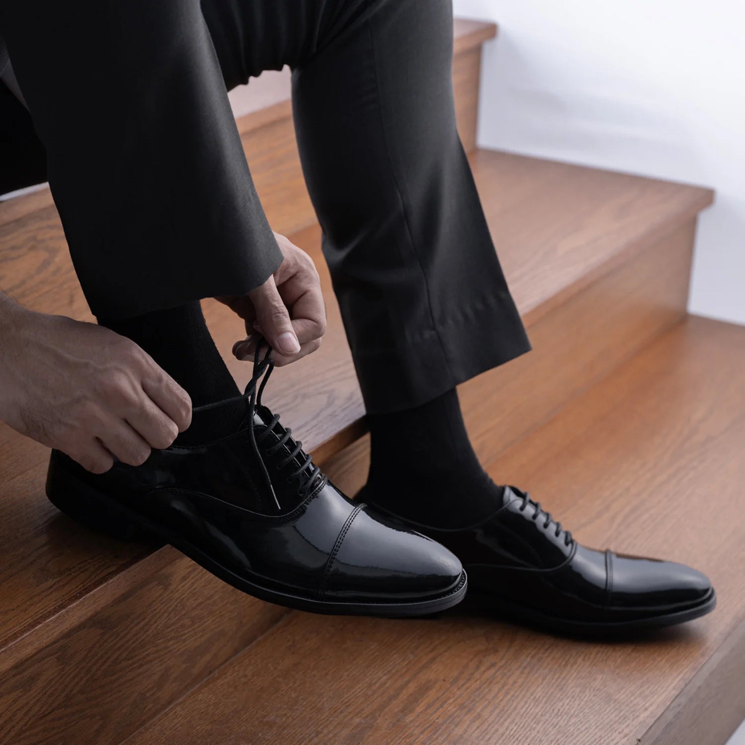 Professor Oxford Black Patent Leather Shoes by Dash Racegear - men Leather Shoes view 10