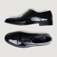 Professor Oxford Black Patent Leather Shoes by Dash Racegear - men Leather Shoes view 3