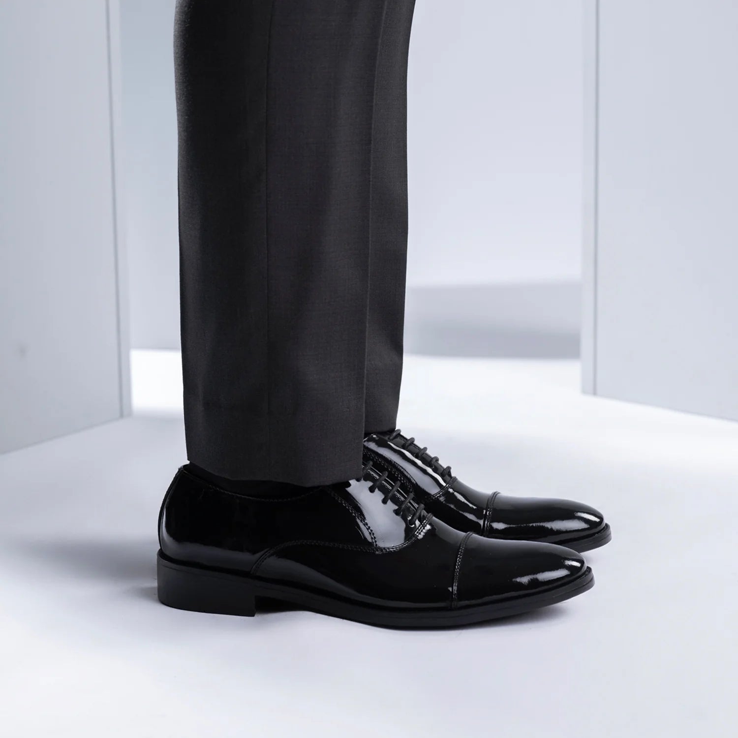 Professor Oxford Black Patent Leather Shoes by Dash Racegear - men Leather Shoes view 7