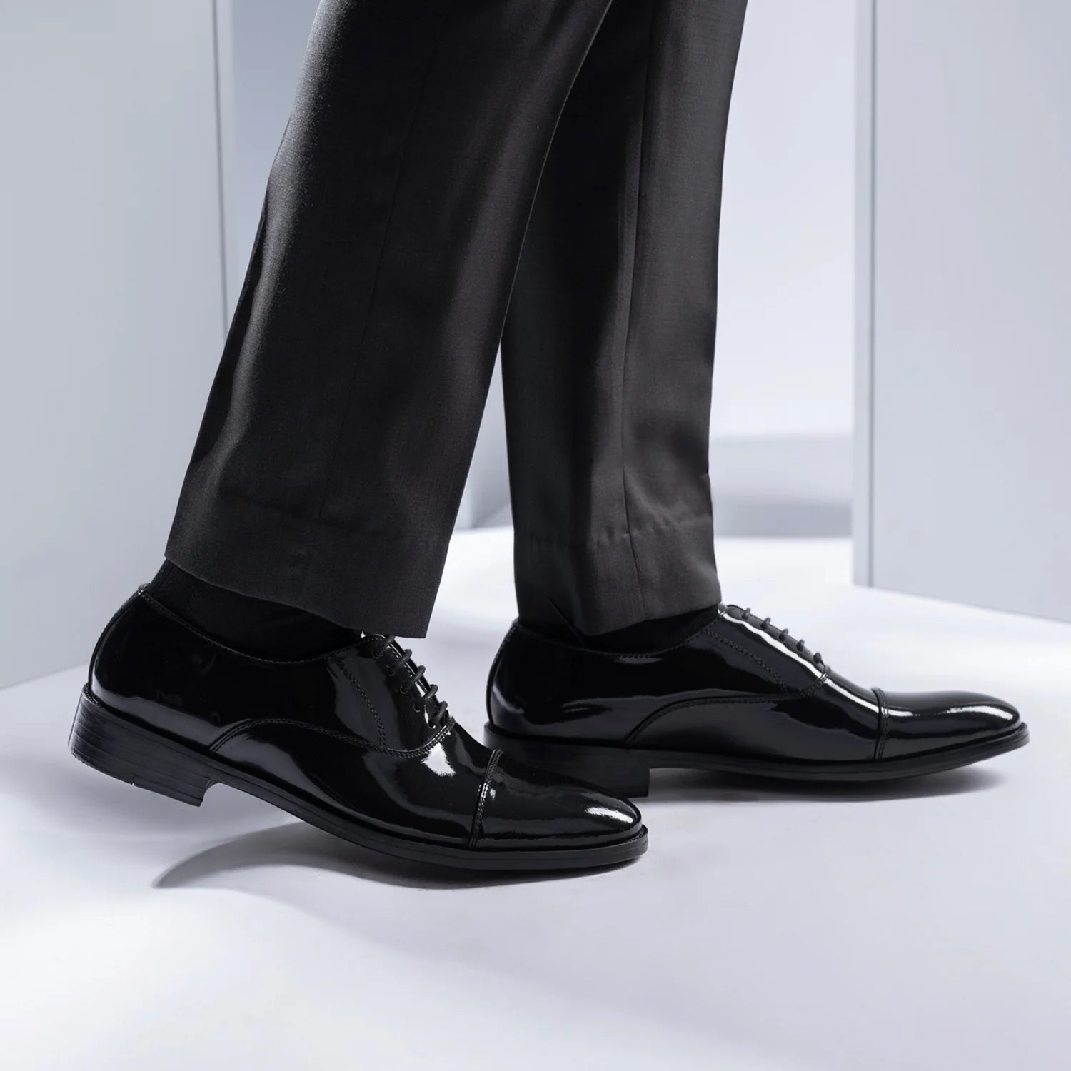 Professor Oxford Black Patent Leather Shoes by Dash Racegear - men Leather Shoes view 8