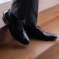 Professor Oxford Black Patent Leather Shoes by Dash Racegear - men Leather Shoes view 9