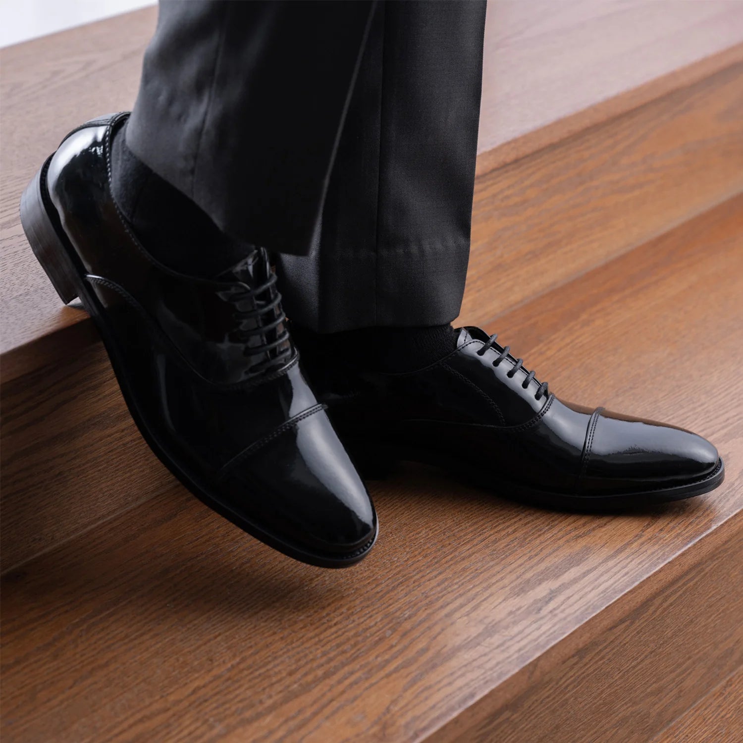 Professor Oxford Black Patent Leather Shoes by Dash Racegear - men Leather Shoes view 9