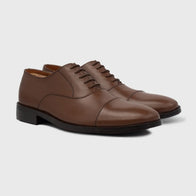 Professor Oxford Brown Leather Shoes by Dash Racegear - men Leather Shoes view 1