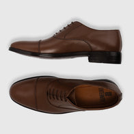 Professor Oxford Brown Leather Shoes by Dash Racegear - men Leather Shoes view 3