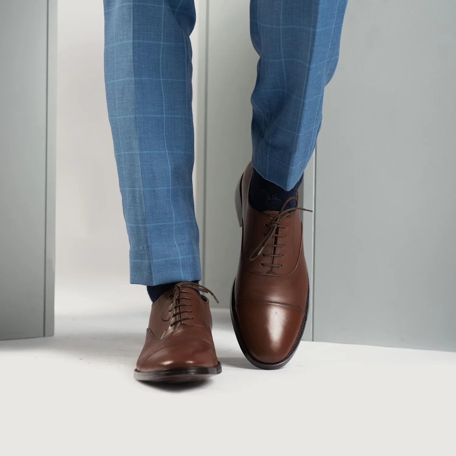 Professor Oxford Brown Leather Shoes by Dash Racegear - men Leather Shoes view 7