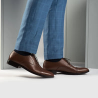 Professor Oxford Brown Leather Shoes by Dash Racegear - men Leather Shoes view 8