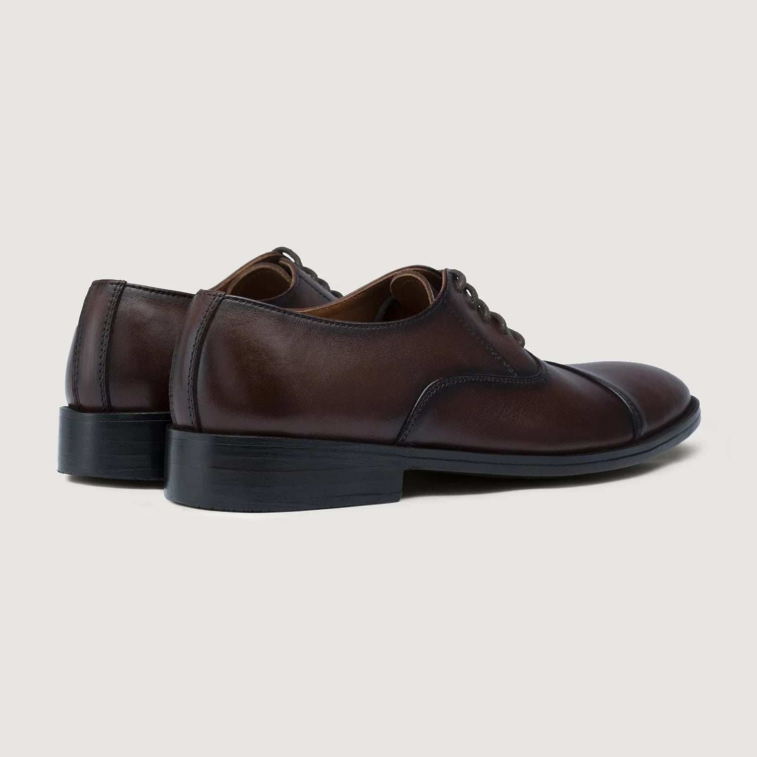 Professor Oxford Burnished Brown Leather Shoes by Dash Racegear - men Leather Shoes view 4