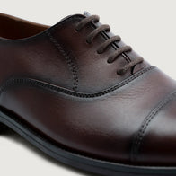 Professor Oxford Burnished Brown Leather Shoes by Dash Racegear - men Leather Shoes view 6