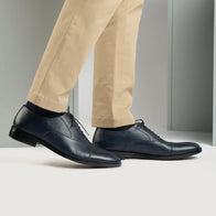 Professor Oxford Midnight Blue Leather Shoes by Dash Racegear - men Leather Shoes view 8