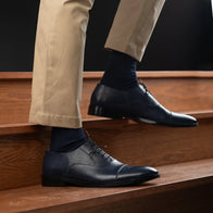 Professor Oxford Midnight Blue Leather Shoes by Dash Racegear - men Leather Shoes view 9