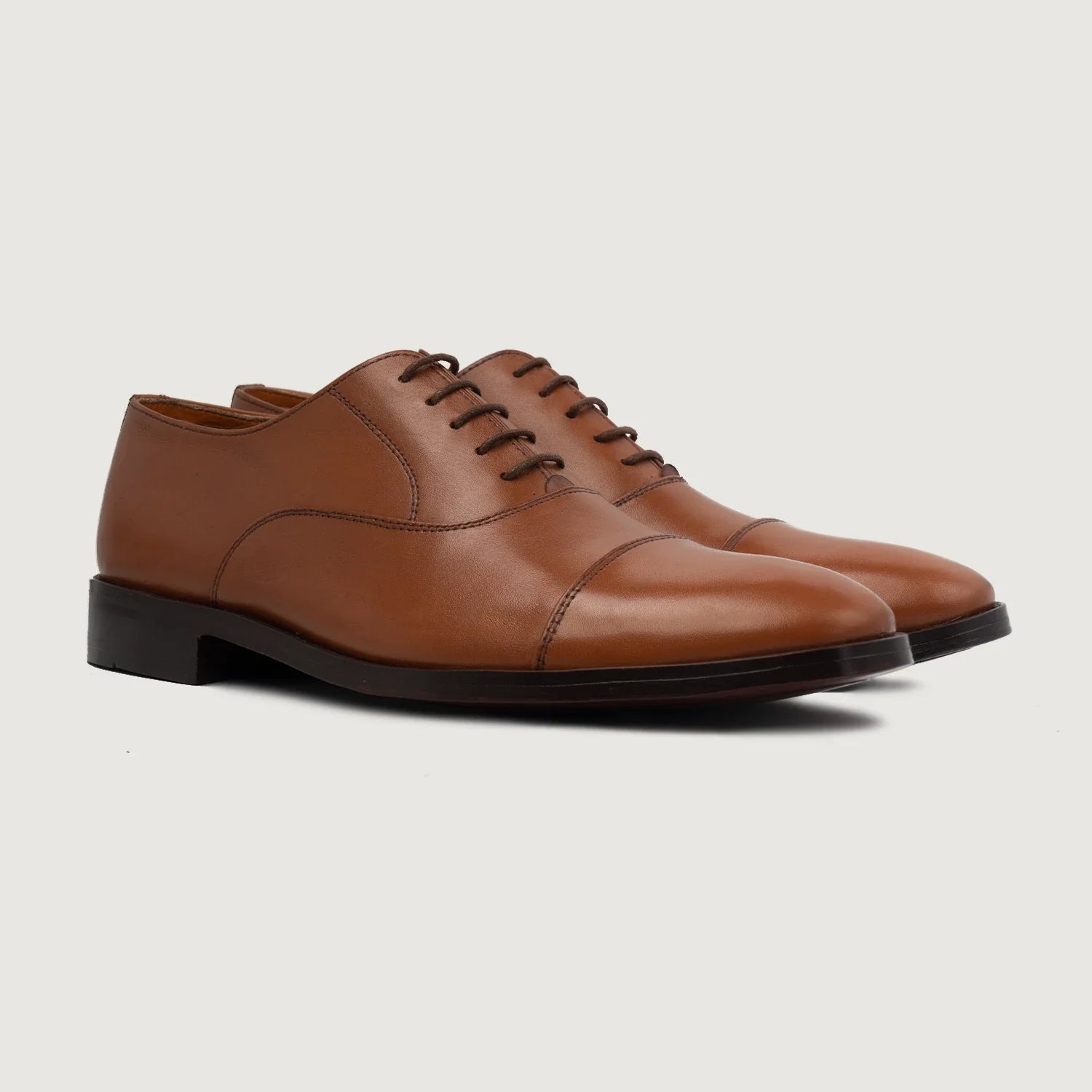 Professor Oxford Tan Leather Shoes by Dash Racegear - men Leather Shoes view 1