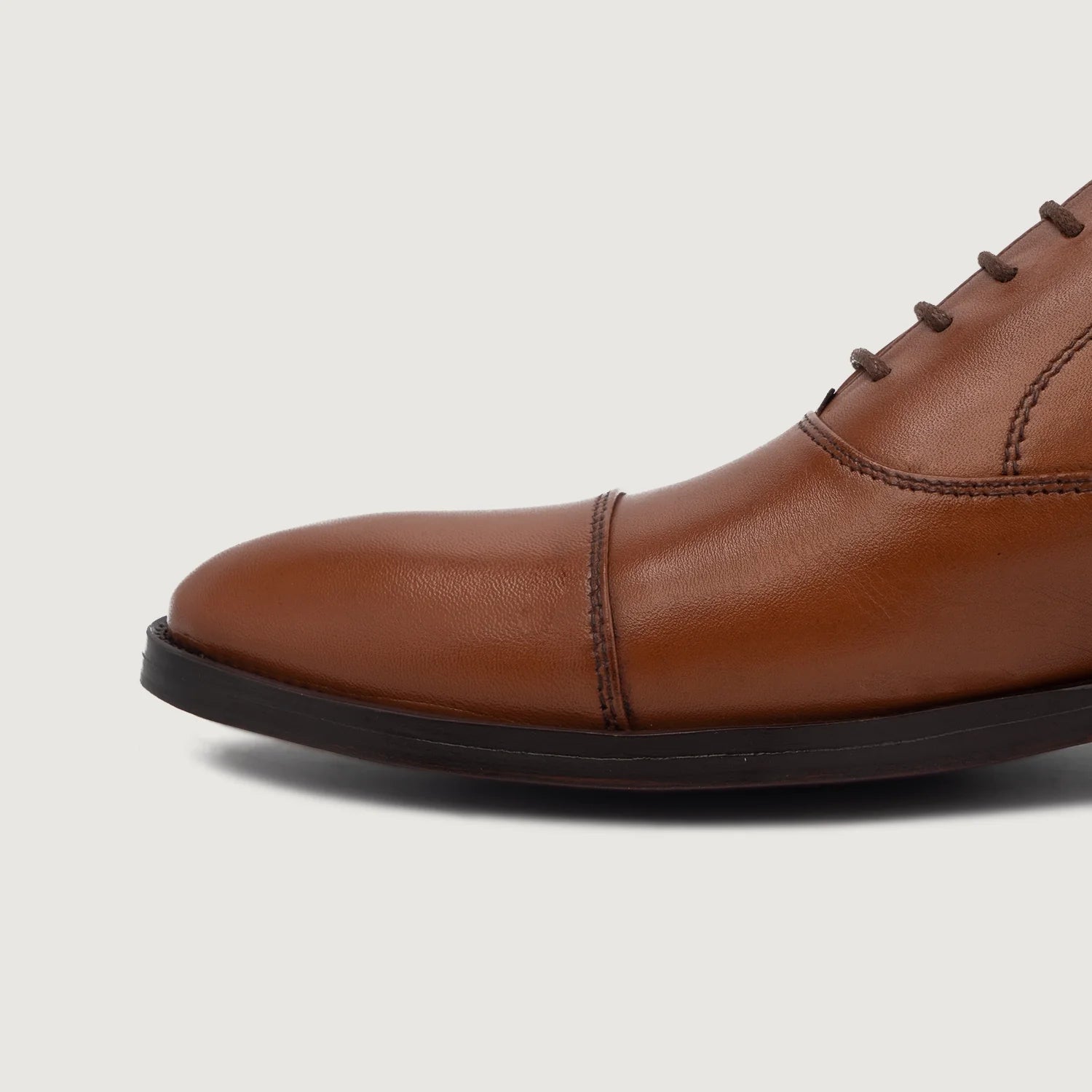 Professor Oxford Tan Leather Shoes by Dash Racegear - men Leather Shoes view 7