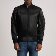 Quinton MA-1 Black Bomber Jacket by Dash Racegear - men Jacket view 1