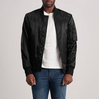 Quinton MA-1 Black Bomber Jacket by Dash Racegear - men Jacket view 3