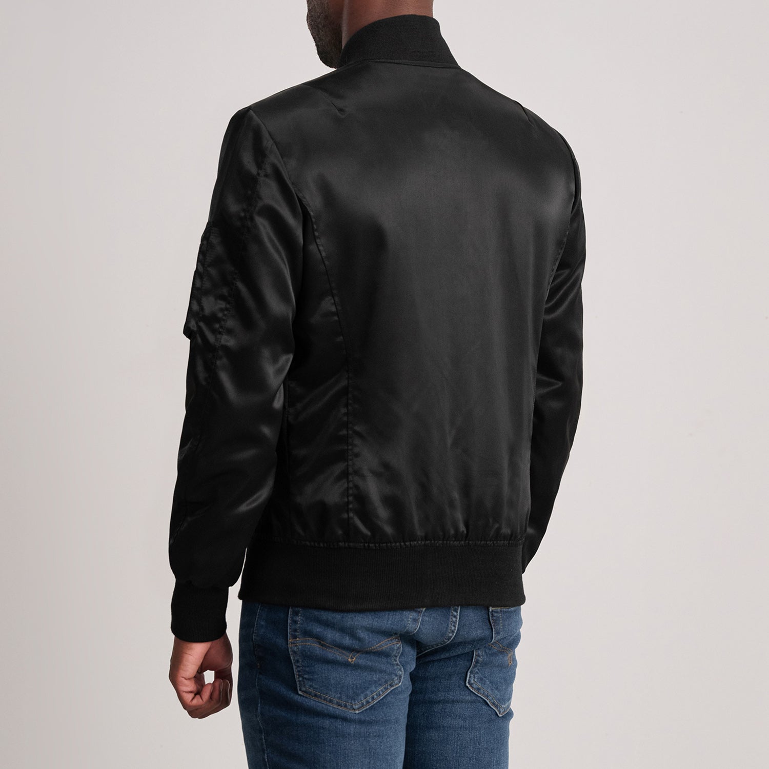 Quinton MA-1 Black Bomber Jacket by Dash Racegear - men Jacket view 5