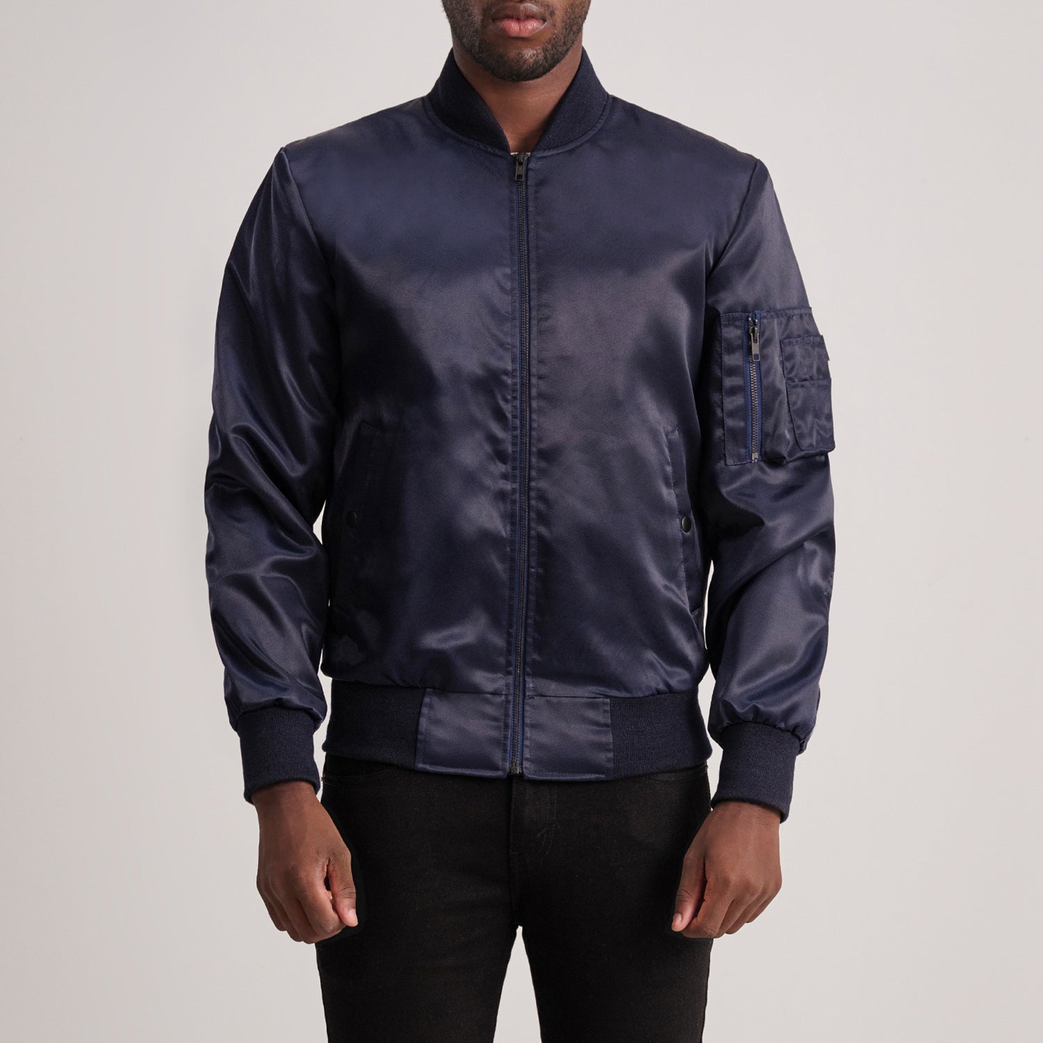 Quinton MA-1 Blue Bomber Jacket by Dash Racegear - men Jacket view 1