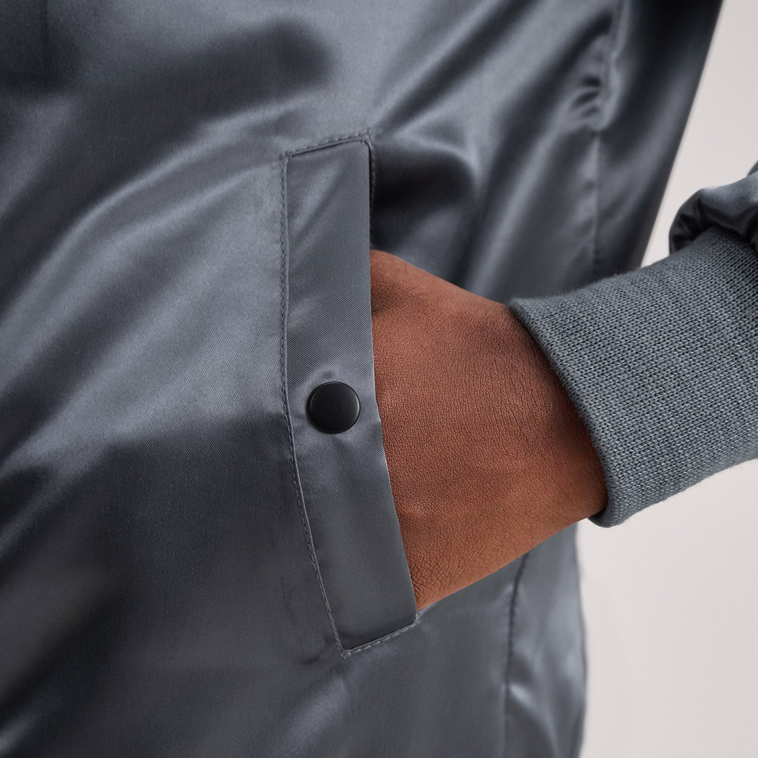Quinton MA-1 Grey Bomber Jacket by Dash Racegear - men Jacket view 6