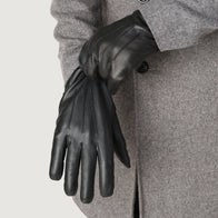 Ralph Black Leather Dress Gloves by Dash Racegear - men Leather Accessories view 4