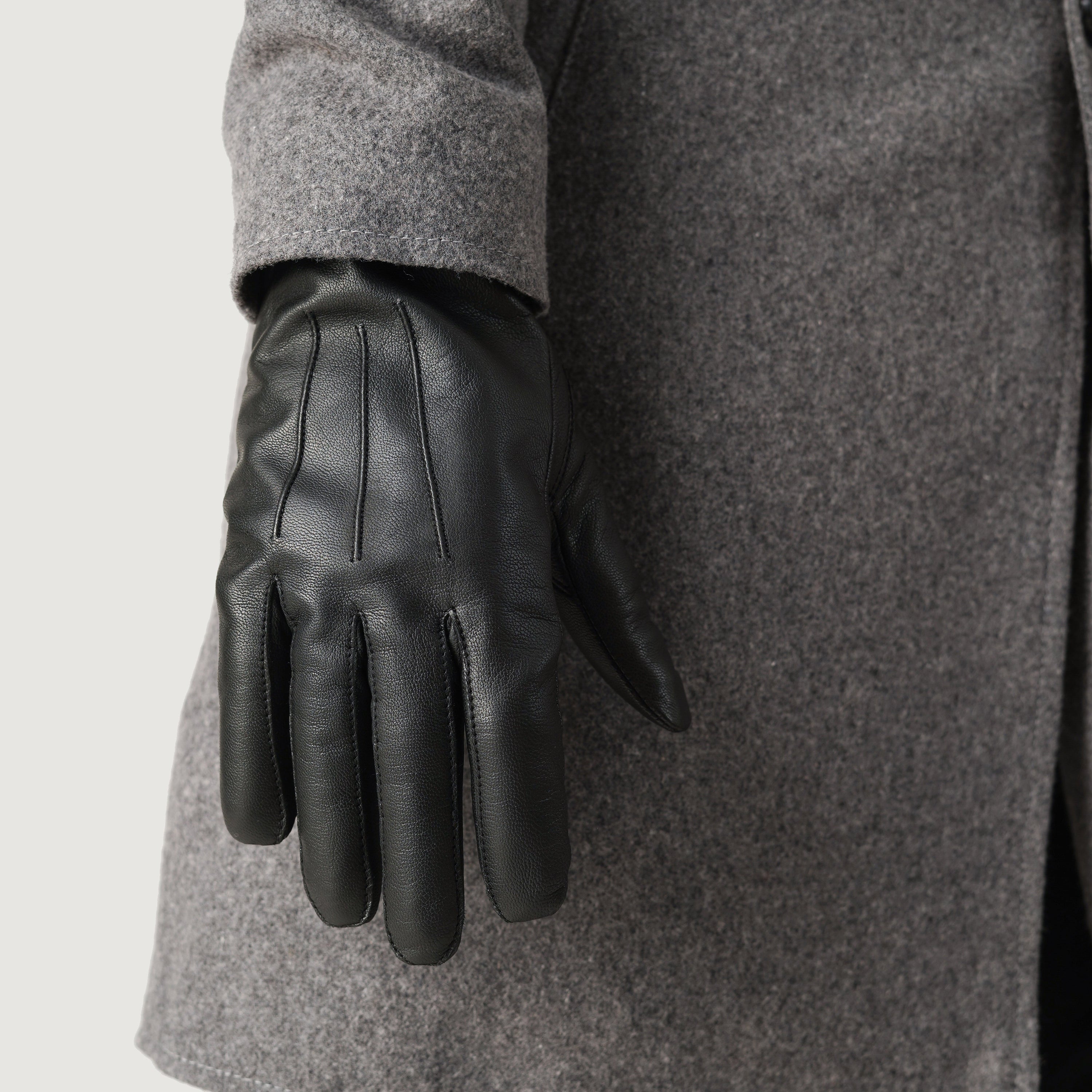 Ralph Black Leather Dress Gloves by Dash Racegear - men Leather Accessories view 6