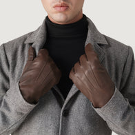 Ralph Brown Leather Dress Gloves by Dash Racegear - men Leather Accessories view 5